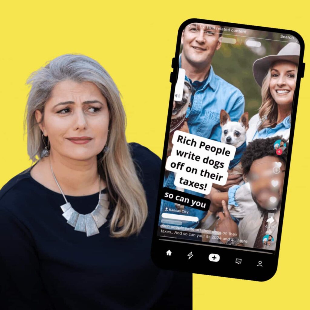 sketchy tax advice on social media